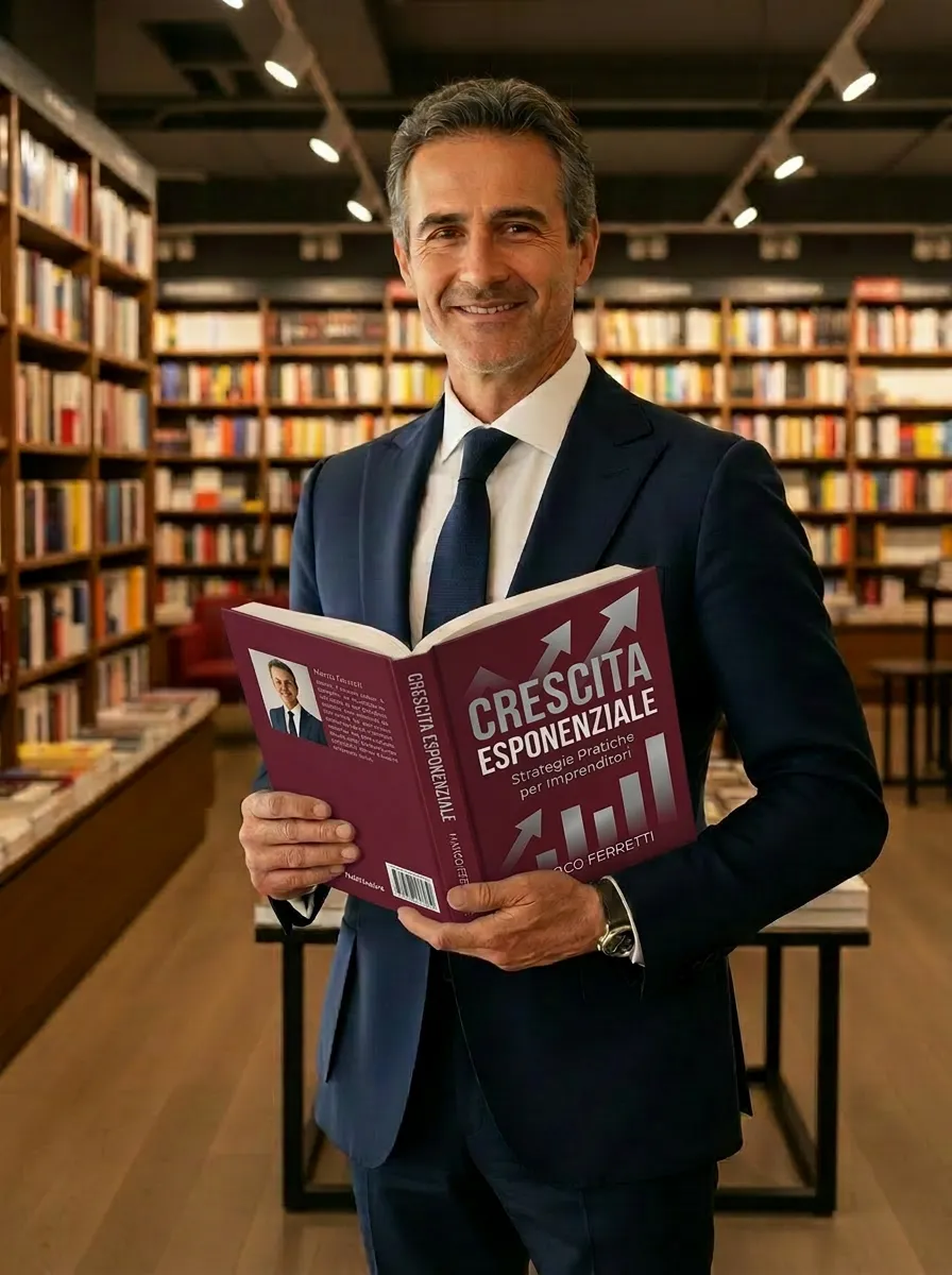 Imprenditore con il suo libro pubblicato